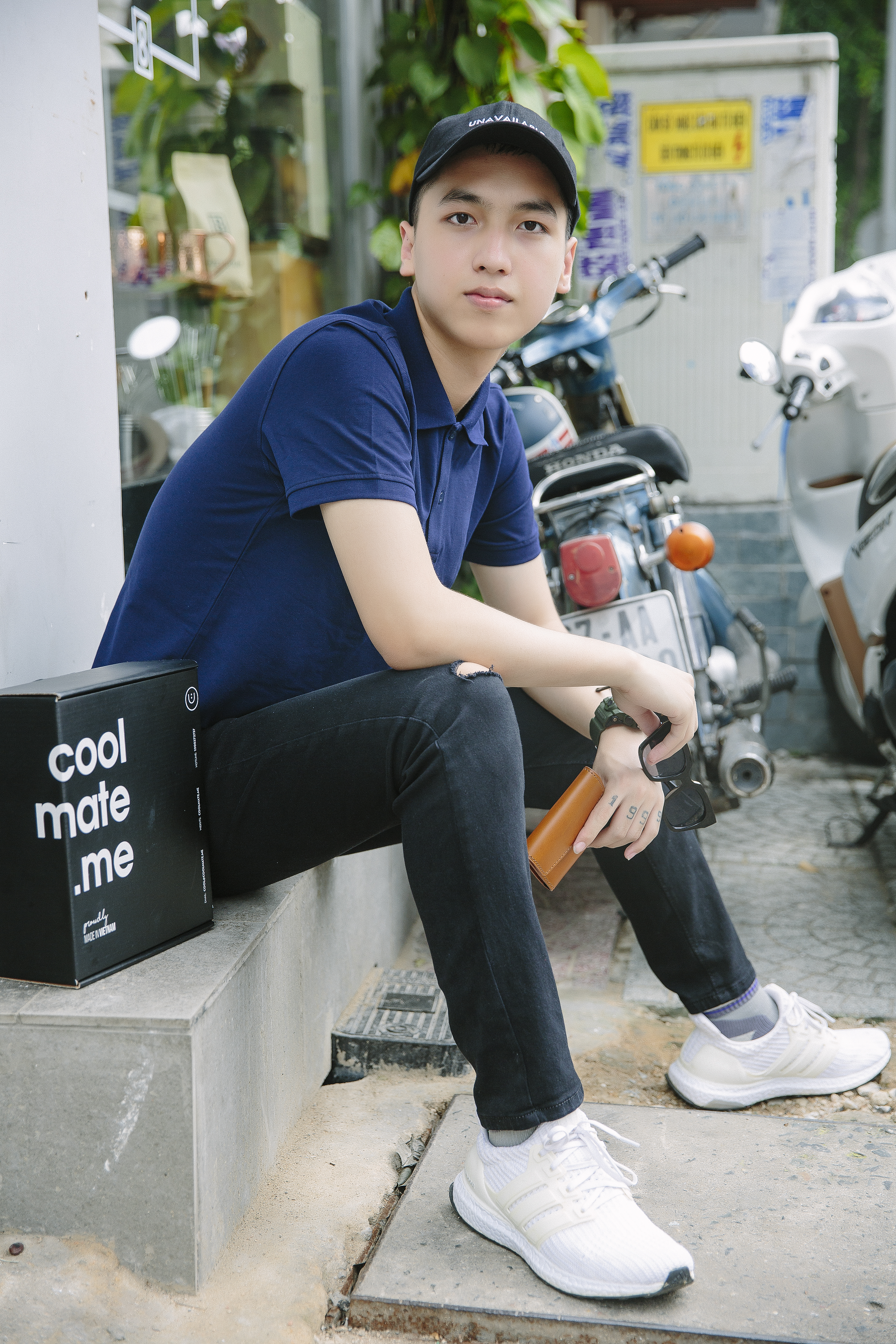 nón lưỡi trai đen